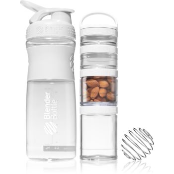 Blender Bottle Sport Mixer® Gostak Set Cadou White(pentru Sportivi) Culoare