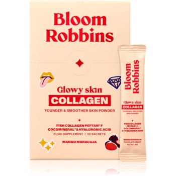 Bloom Robbins Glowy skin COLLAGEN YOUNGER & SMOOTHER SKIN POWDER pulbere pentru un ten frumos