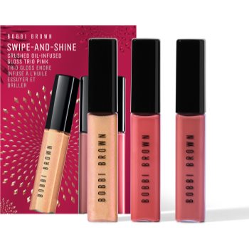 Bobbi Brown Holiday Swipe-and-Shine Crushed Oil-Infused Gloss Trio set de luciu de buze hidratant