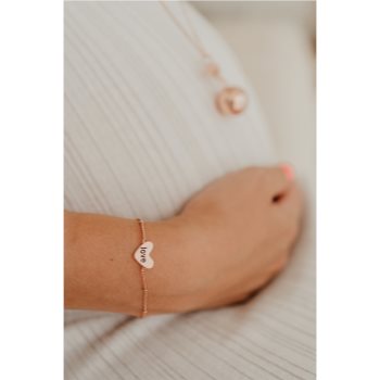 Bola Heart and Love clopoțel de maternitate Rose Gold - 1 | YEO
