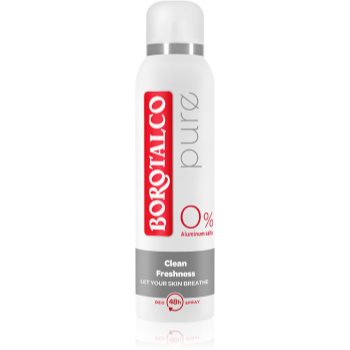 Borotalco Pure Deodorant Spray fara continut de aluminiu 48 de ore 1 - Sellmag.ro