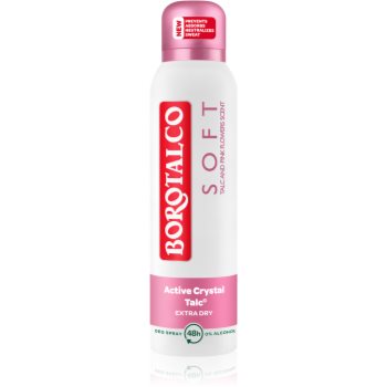 Borotalco Soft Talc & Pink Flower deodorant spray fară alcool