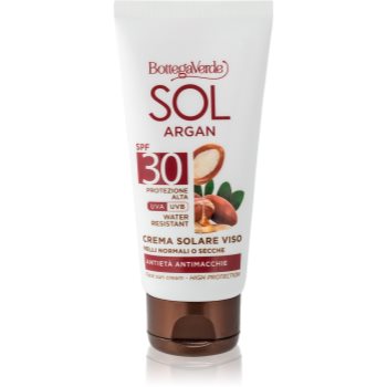 Bottega Verde Sol Argan cremă pentru plaja impotriva petelor intunecate