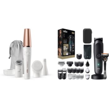Braun FaceSpa Pro SE911 & All-in-One Series 9 set pentru ten, păr și barbă - Sellmag.ro