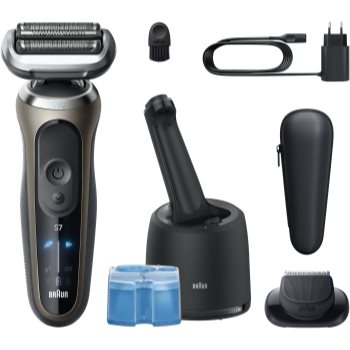 Braun Series 7 72-C7200cc Aparat de bărbierit electric cu stație pentru curățare și încărcare
