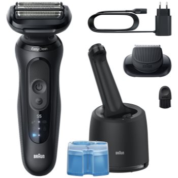 Braun Series 5 52-N7200cc Aparat de bărbierit electric cu stație pentru curățare și încărcare