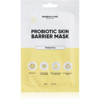  Masti pentru fata, breakout + aid Probiotoc Skin Barrier Mask masca pentru celule pentru întărirea barierei cutanate - Sellmag.ro