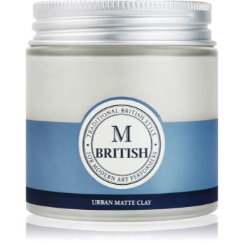 BRITISH M Urban Matte Clay lut de par mat pentru modelare