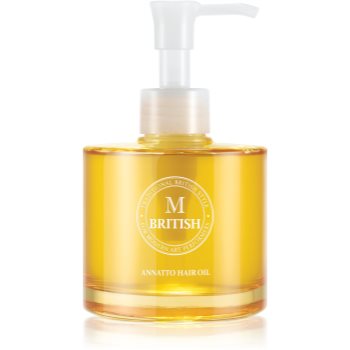 BRITISH M Annatto Hair Oil ulei hrănitor pentru par foarte deteriorat