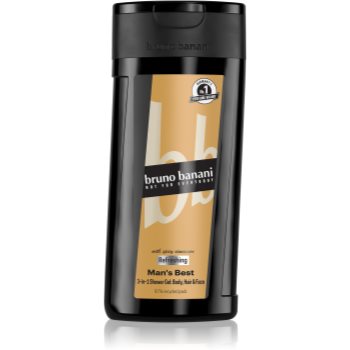 Bruno Banani Man's Best gel de dus revigorant 3 in 1
