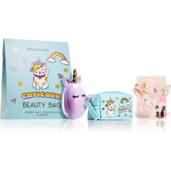 BrushArt KIDS set Caticorn Beauty bag blue