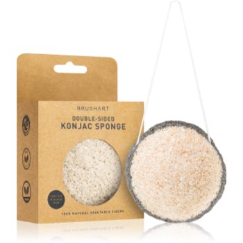 BrushArt Home Salon Double-sided konjac sponge burete exfoliant blând