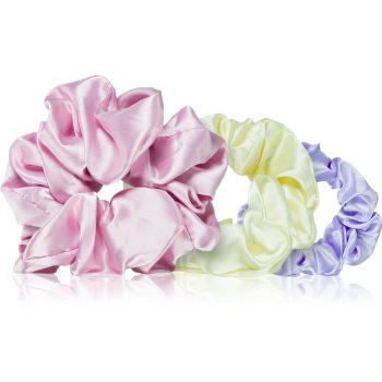 BrushArt Daisy Dreams Satin Scrunchies Set Elastice pentru par
