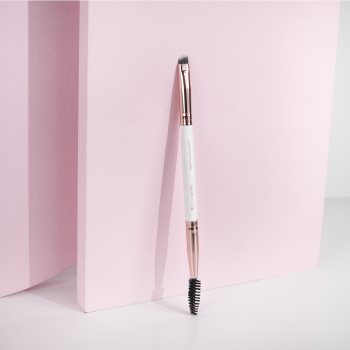 Brushworks Double Ended Brow Brush perie pentru modelarea sprâncenelor cu pensula - 1 | YEO