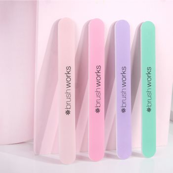 Brushworks Nail Files Pastel set de pile pentru unghii - 1 | YEO