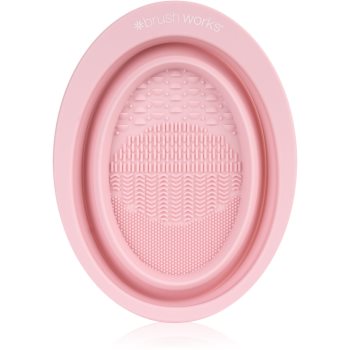 Brushworks Silicone Makeup Brush Cleaning Bowl Dispozitiv de silicon pentru perii de curățare