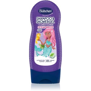 Bübchen Kids Ocean Beauty 3 в 1 шампунь, кондиціонер та гель для душу для дітей 230 мл