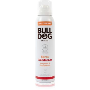 Bulldog Bergamot &Sandalwood Spray Deodorant Deodorant Spray fara continut de aluminiu