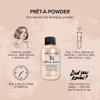 Bumble and bumble Pret-À-Powder It’s Equal Parts Dry Shampoo șampon uscat pentru păr cu volum - 1 | YEO