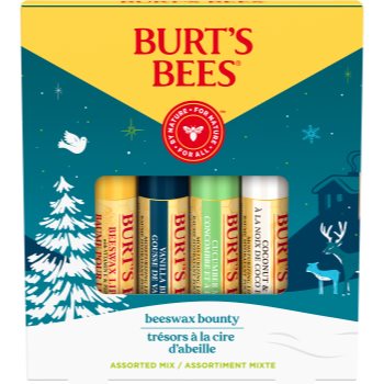 Burt’s Bees Festive Beeswax Bounties set cadou (pentru buze uscate)