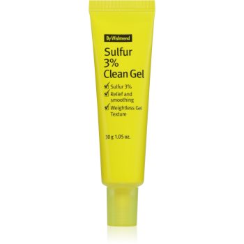 By Wishtrend Sulfur 3% Clean Gel легкий зволожуючий гель-крем для жирної шкіри зі схильністю до акне 30 гр