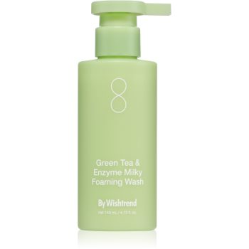 By Wishtrend Green Tea & Enzyme Milky Foaming Wash demachiant spumant delicat cu efect de hidratare - Sellmag.ro