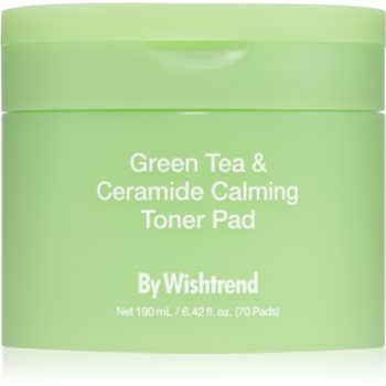 By Wishtrend Green Tea & Ceramide Calming Toner Pad dischete de tonifiere cu efect calmant - Sellmag.ro