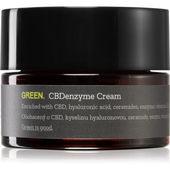 Canneff Green CBDenzyme Cream tratament intensiv împotriva îmbătrânirii pielii Canneff imagine noua