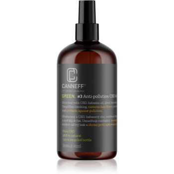 Canneff Green Anti-pollution CBD & Plant Keratin Hair Spray ingrijire leave-in pentru păr Canneff Cosmetice și accesorii