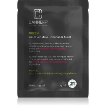 Canneff green cbd hair mask masca de par cu efect de regenerare si hidratare