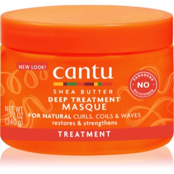 CANTU Shea Butter Deep Treatment Mask masca profund reparatorie pentru par ondulat si cret