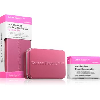 Carbon Theory Anti-Breakout Facial Cleansing Bar sapun pentru curatarea fetei impotriva imperfectiunilor pielii cauzate de acnee