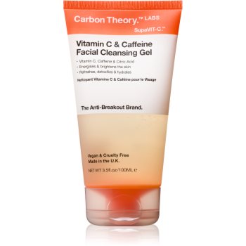 Carbon Theory Vitamin C & Caffeine gel de curățare cu efect energizant cu cafeina