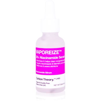 Carbon Theory Vaporeize 20% Niacinamide Serum ser facial cu niacinamidă și zinc