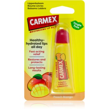 Carmex Peach Mango balsam de buze într-un tub