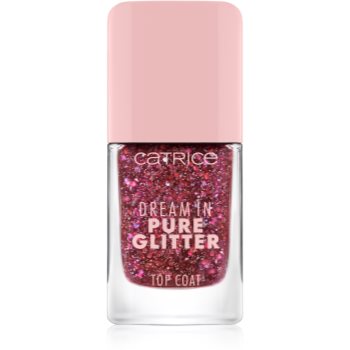 Catrice Dream In Pure Glitter lac de unghii/parte sus cu particule stralucitoare