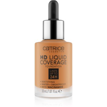 Catrice HD Liquid Coverage Foundation fard lichid rezistent la apa cu efect matifiant