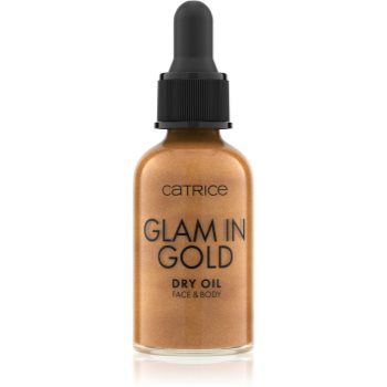 Catrice Glam In Gold Dry Oil ulei pentru stralucire pentru fata si corp