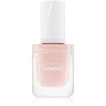Catrice Glow Tint Shimmer lac de unghii transparent cu particule stralucitoare
