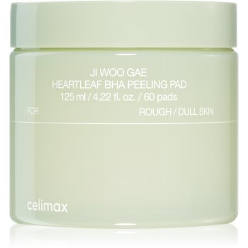 celimax Ji Woo Gae Heartleaf BHA Peeling Pad tampoane exfoliante cu efect calmant