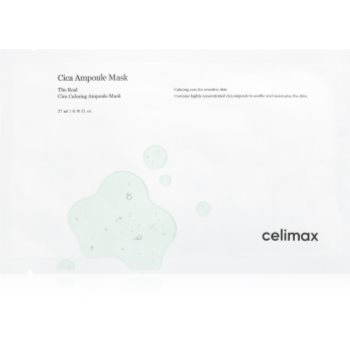 celimax The Real Cica mască intensă cu hidrogel pentru netezirea pielii