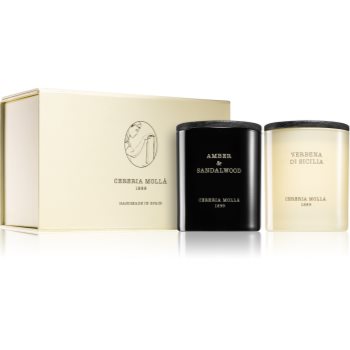 Cereria Mollá Boutique Amber & Sandalwood, Verbena di Sicilia set cadou II.