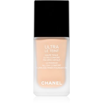 Chanel Ultra Le Teint Flawless Finish Foundation Machiaj Matifiant De Lunga Durata Pentru Uniformizarea Nuantei Tenului