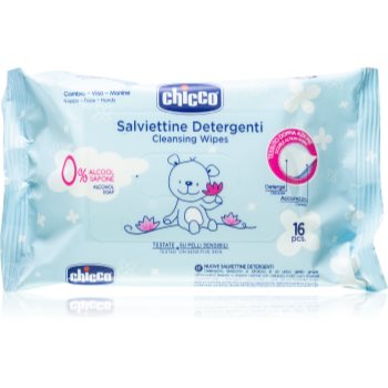 Chicco Cleansing Wipes Blue servetele delicate pentru copii