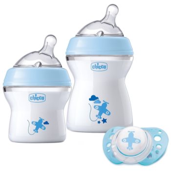 Chicco Natural Feeling Blue set cadou pentru bebeluși bebelusi imagine noua