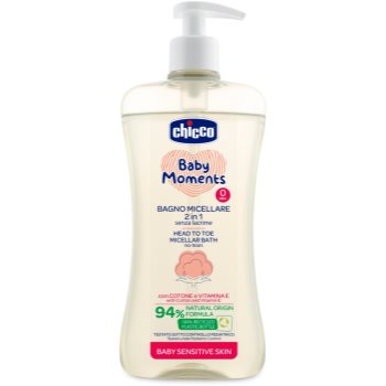 Chicco Baby Moments Sensitive șampon micelar pentru corp si par