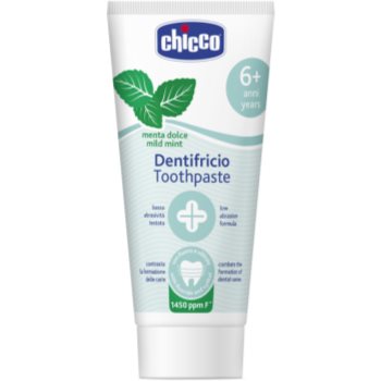 Chicco Toothpaste Mild Mint pasta de dinti pentru copii cu flor