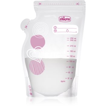 Chicco Breast Milk Storage Bags sac pentru păstrarea laptelui matern