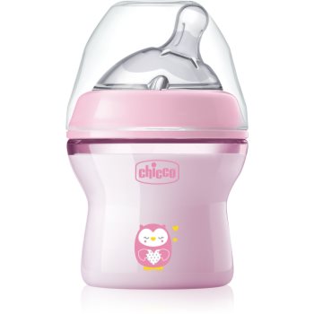 Chicco Natural Feeling Pink Girl biberon pentru sugari