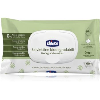 Chicco Biodegradable Baby Wipes servetele delicate pentru copii
